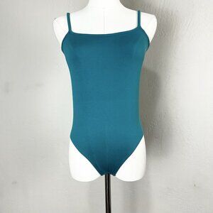 Simon Miller Bodysuit Stretch Ano Thong Spaghetti Strap Blue Camisole‎ Size M/L